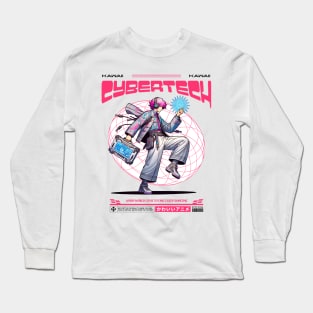 kawaii cyber tech anime girls Long Sleeve T-Shirt